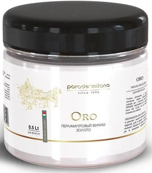 Parade Milano Oro перламутровый финиш золото (500 мл)
