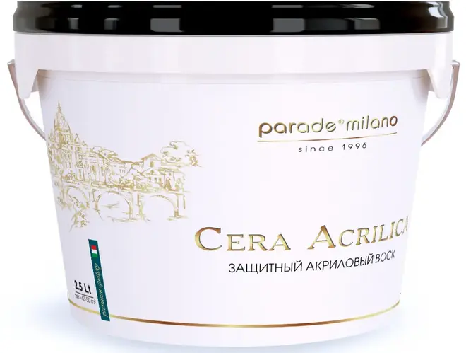 Parade Milano Cera Acrilica защитный акриловый воск (2.5 л) глянцевый