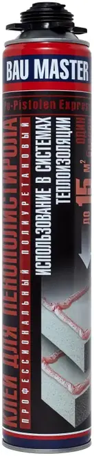 Bau Master клей для пенополистирола профессиональный полиуретановый (750 г)