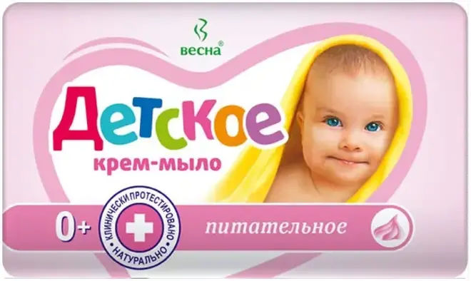 Весна Детское Питательное крем-мыло 0+ (90 г)