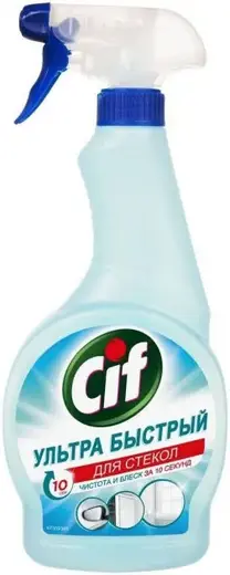 Cif Ультра Быстрый средство чистящее для стекол и блестящих поверхностей (500 мл)