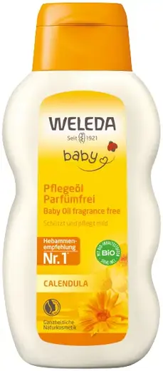 Weleda Baby Oil Fragrance Free масло с календулой для младенцев (200 мл)