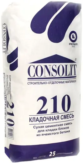 Консолит М-210 кладочная смесь (25 кг)