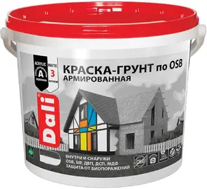 Dali краска-грунт по OSB армированная (3 кг) белая