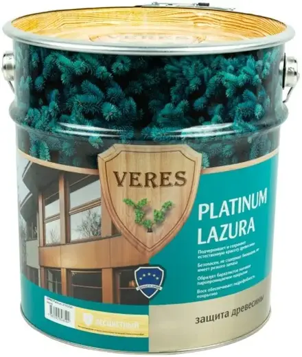 Veres Platinum Lazura защита древесины (9 л) бесцветная