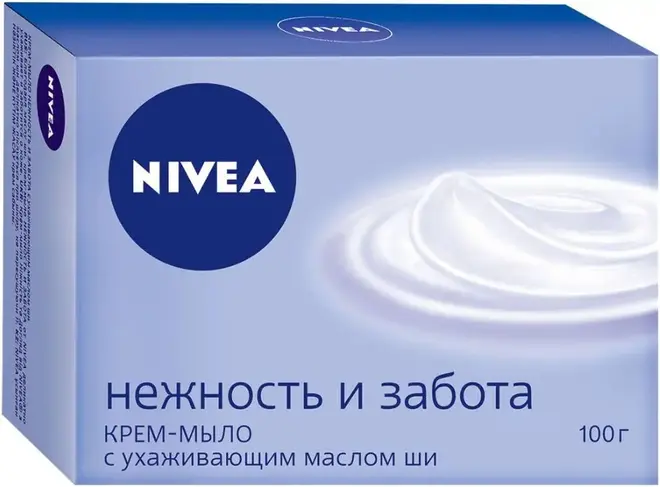 Нивея Нежность и Забота с Ухаживающим Маслом Ши крем-мыло (100 г)