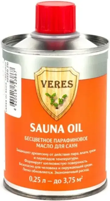 Veres Sauna Oil бесцветное парафиновое масло для саун (250 мл) бесцветное