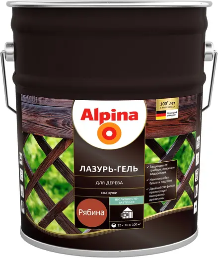 Alpina Linnimax лазурь-гель для дерева (10 л ) рябина