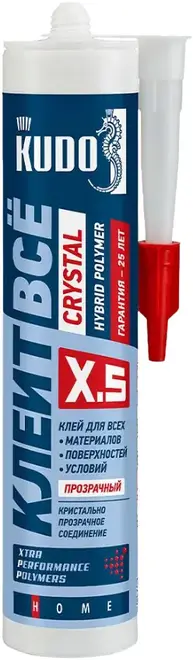 Kudo Home Клеит Все Crystal клей-герметик гибридный (280 мл)