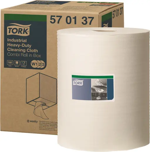 Tork Industrial Heavy-Duty Cleaning Cloth W1/W2/W3 нетканый суперпрочный материал (160 листов)