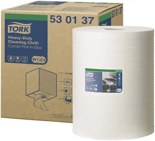 Tork Heavy-Duty Cleaning Cloth W1/W2/W3 нетканый материал повышенной прочности (280 листов)