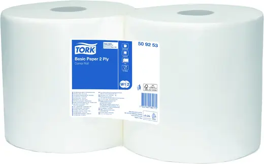Tork Basic Paper 2 Ply W1/W2 бумага протирочная базовая (264 м)