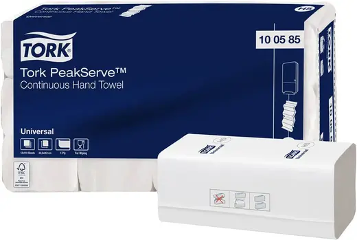 Tork Universal Peak Serve H5 полотенца бумажные с непрерывной подачей (12 пачек * 410 полотенец)