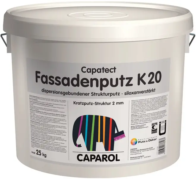 Caparol Capatect Mineral Fassadenputz K20 минеральная декоративная штукатурка (25 кг)