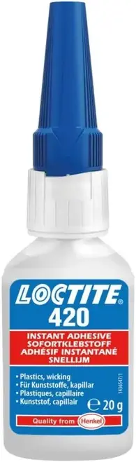 Локтайт 420 клей этил-цианоакрилатный для металлов, резины и пластика (20 г)