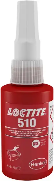 Локтайт 510 уплотнитель для жестких фланцев высокотемпературный (50 мл)