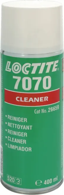 Локтайт 7070 быстродействующий очиститель для пластмасс и металлов спрей (400 мл)