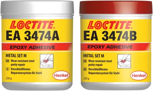 Локтайт EA 3474 двухкомпонентный эпоксидный клей с минеральным наполнителем (500 г)