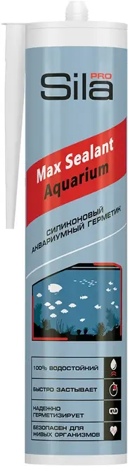 Sila Pro Max Sealant Aquarium силиконовый аквариумный герметик (280 мл) бесцветный Турция AQ2801*