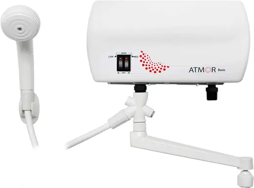 Аристон Atmor Basic водонагреватель электрический с комплектом для душа 5 KW Combi