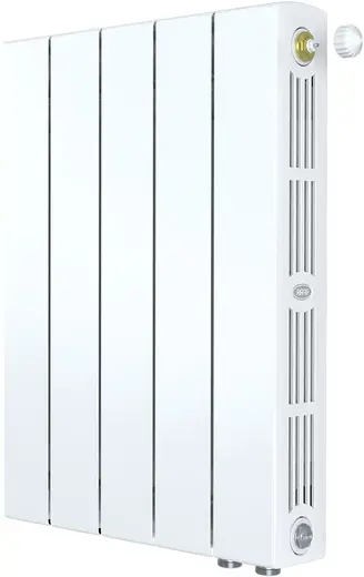 Рифар Supremo Ventil радиатор биметаллический секционный с нижним подключением 500 VR 5 секций (400*575 мм) нижнее правое 500 мм 10.10 кв.м RIFAR S500