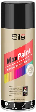 Sila Home Max Paint аэрозольная краска для наружных и внутренних работ (520 мл) черная RAL9005 глянцевая