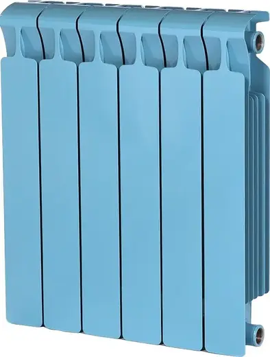 Рифар Monolit радиатор монолитный биметаллический 500 6 секций (480*577*100 мм) сапфир/синий