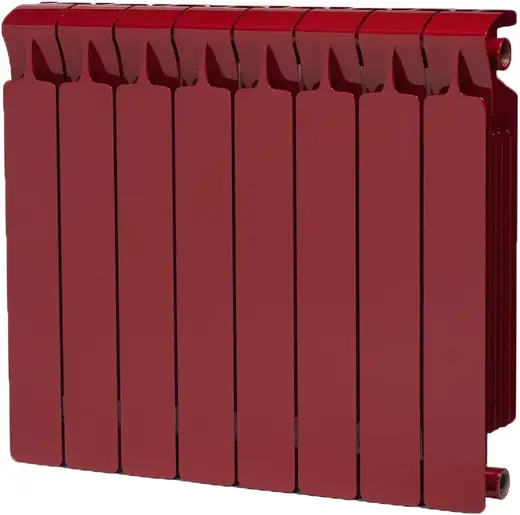 Рифар Monolit радиатор монолитный биметаллический 500 8 секций (640*577*100 мм) бордо/красный