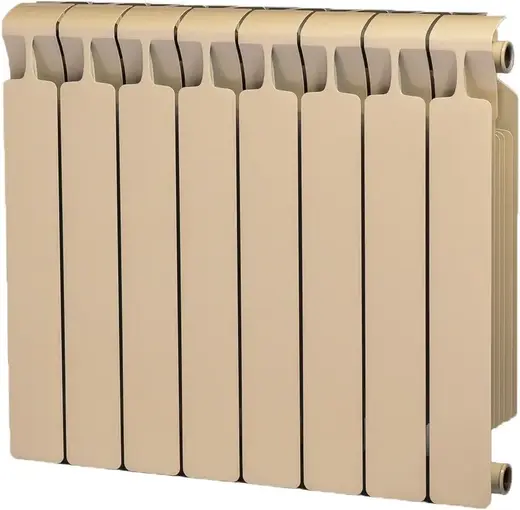 Рифар Monolit радиатор монолитный биметаллический 500 8 секций (640*577*100 мм) айвори/бежевый