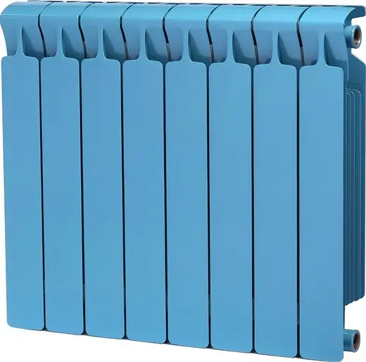 Рифар Monolit радиатор монолитный биметаллический 500 8 секций (640*577*100 мм) сапфир/синий