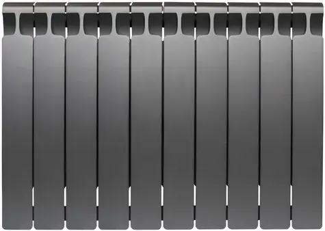 Рифар Monolit радиатор монолитный биметаллический 500 10 секций (800*577*100 мм) серый/титан
