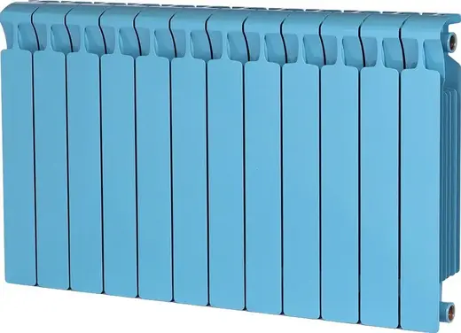 Рифар Monolit радиатор монолитный биметаллический 500 12 секций (960*577*100 мм) сапфир/синий