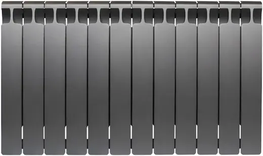 Рифар Monolit радиатор монолитный биметаллический 500 12 секций (960*577*100 мм) серый/титан