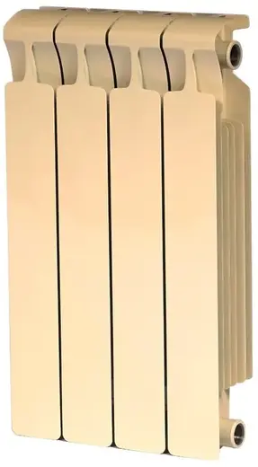 Рифар Monolit радиатор монолитный биметаллический 500 4 секции (320*577*100 мм) капучино