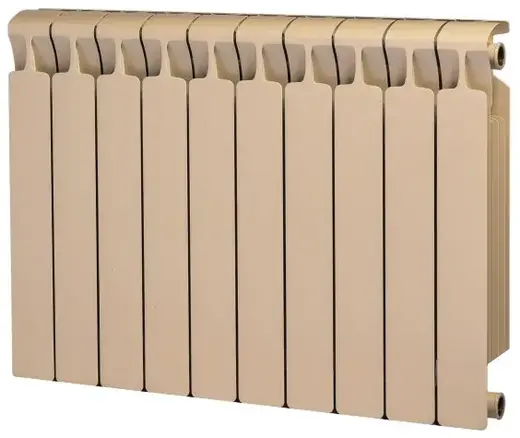 Рифар Monolit радиатор монолитный биметаллический 500 10 секций (800*577*100 мм) капучино