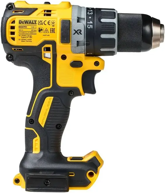 Dewalt DCD791NT дрель-шуруповерт безударная аккумуляторная (460 Вт 18 В) DCD791NT
