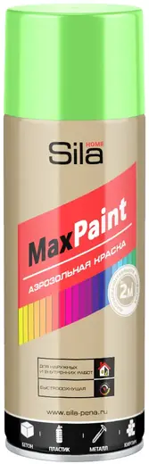 Sila Home Max Paint аэрозольная краска для наружных и внутренних работ (520 мл) зеленая