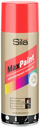 Sila Home Max Paint аэрозольная краска для наружных и внутренних работ (520 мл) красная