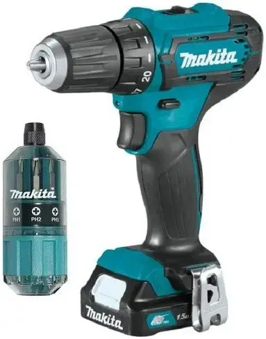 Макита DF333DWYE4 аккумуляторная дрель-шуруповерт (12 В) DF333DWYE4