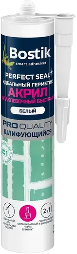 Bostik Perfect Seal Акрил шпаклевочный быстрый герметик шлифующийся (280 мл)