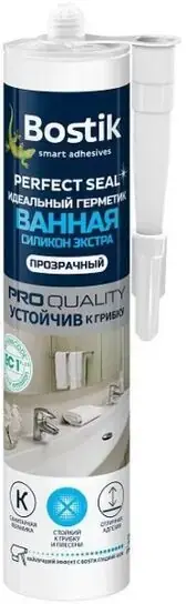 Bostik Perfect Seal Ванная Силикон Экстра герметик для санитарных зон устойчив к грибку (280 мл) белый