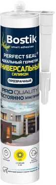 Bostik Perfect Seal Универсальный Силикон ацетатный силиконовый герметик постоянно эластичный (280 мл) белый