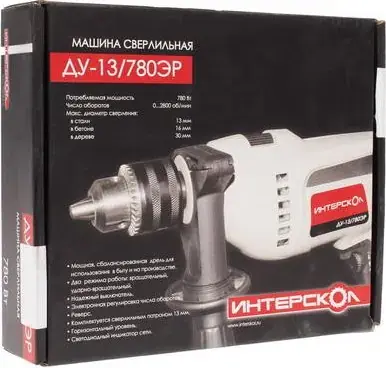 Интерскол ДУ-13/780ЭР дрель ударная (780 Вт) №421.1.0.00