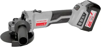 Интерскол УШМ-125/18ВЭ шлифмашина угловая аккумуляторная (18 В)