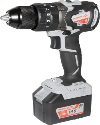 Интерскол ДАУ-13/18В дрель-шуруповерт аккумуляторная (450/2000 об/мин) 315 мм