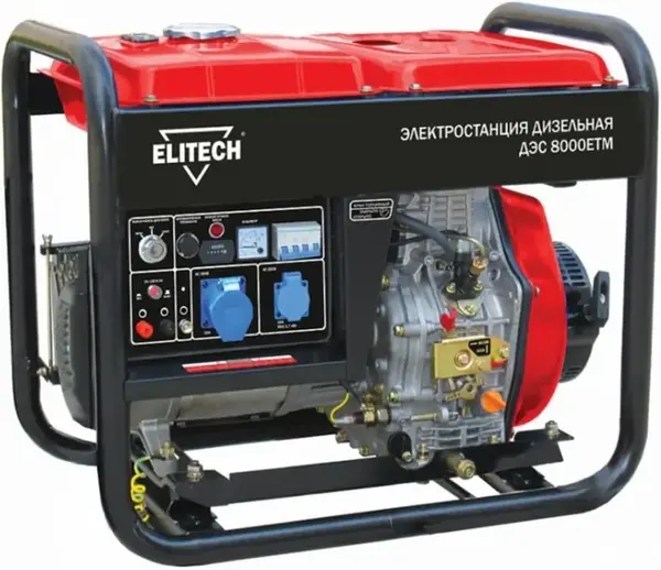 Elitech ДЭС 8000ЕТМ генератор дизельный (7500 Вт)