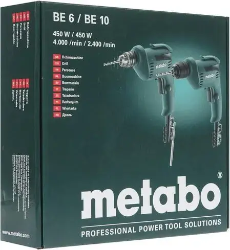 Metabo BE 10 дрель (2850 об/мин)