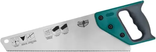 Варяг ножовка по дереву 3-гранная заточка (400 мм)
