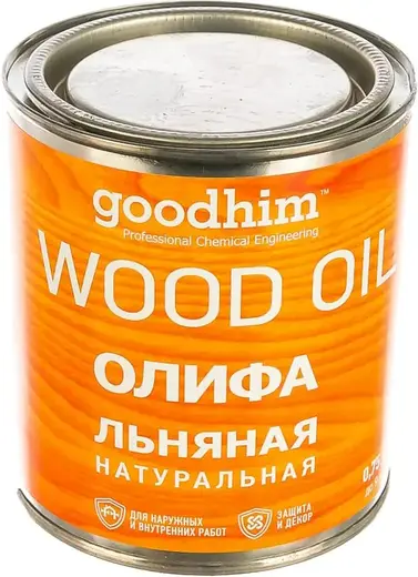 Goodhim Wood Oil олифа льняная натуральная (750 мл)
