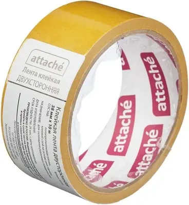 Attache лента клейкая двухсторонняя (38*10 м) №107249